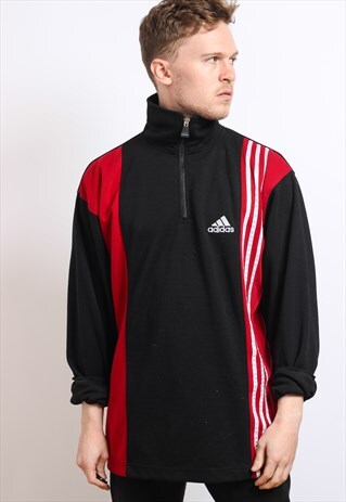 VINTAGE ADIDAS HALF ZIP SWEATSHIRT