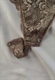 1990S VINTAGE LA PERLA XS/S 75B/34B KHAKI LACE LINGERIE BODY