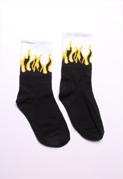 White Flame Socks. Unisex. Gift