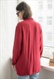 VINTAGE 70'S RED TUNIC/BLOUSE