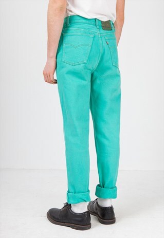 VINTAGE GREEN LEVI'S DENIM JEANS