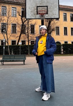 Vintage Levi's Y2K Maxi Skirt in Denim Deadstock