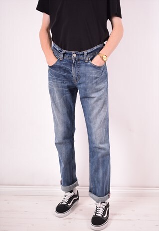 LEVI'S 511 MENS VINTAGE JEANS W32 L32 BLUE 90S