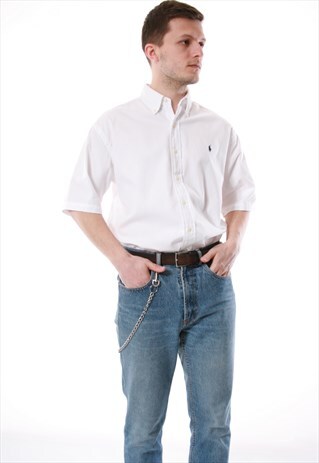 90S VINTAGE RALPH LAUREN OLDSCHOOL RARE SHIRT 13586