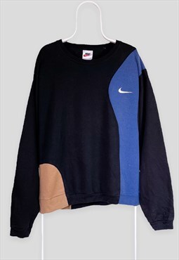 Vintage Reworked Nike Sweatshirt Black XL