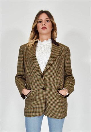 VINTAGE AQUASCUTUM BROWN ELEGANT JACKET