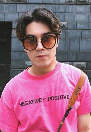 OVERSIZED ROUND SUNGLASSES - BROWN