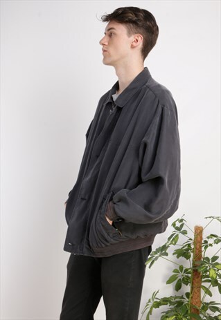 VINTAGE SILK BOMBER JACKET X31
