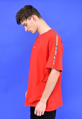 G&G UNISEX RED RAINBOW RIBBON S/S TEE