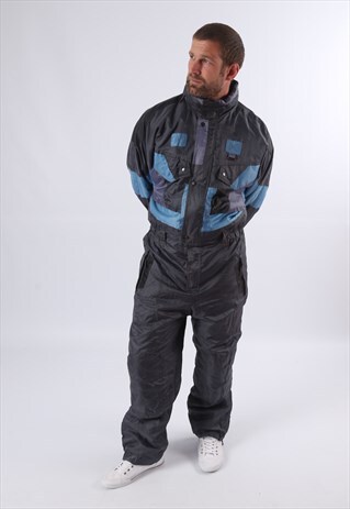 VINTAGE FULL SKI SUIT SNOW L 42" 44" TALL FIT 6FT PLUS (EAN