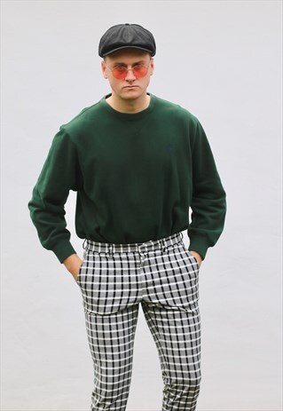 NAUTICA USA 90S MINIMALIST HUNTER GREEN SWEATSHIRT