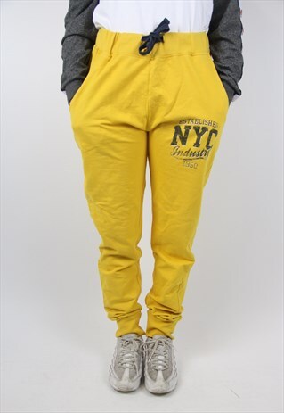 VINTAGE YELLOW TRACKSUIT PANTS