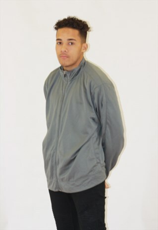VINTAGE GREY CHAMPION TRACK JACKET