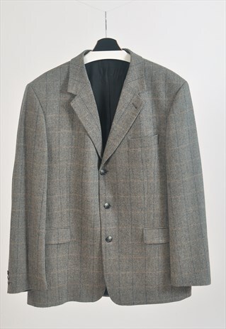 VINTAGE 90S CHECKED BLAZER JACKET