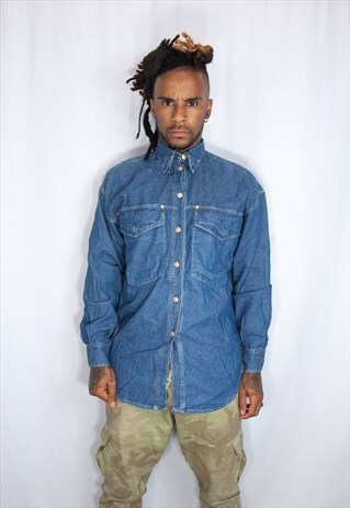 VINTAGE VERSACE DENIM SHIRT