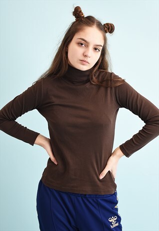 Y2K TURTLENECK MINIMALIST BASICS TEEN TOP