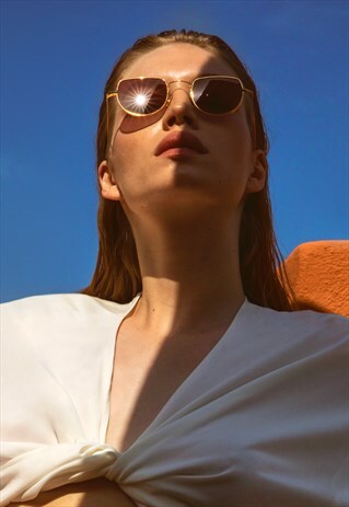 PALMER PINK GEOMETRIC SUNGLASSES