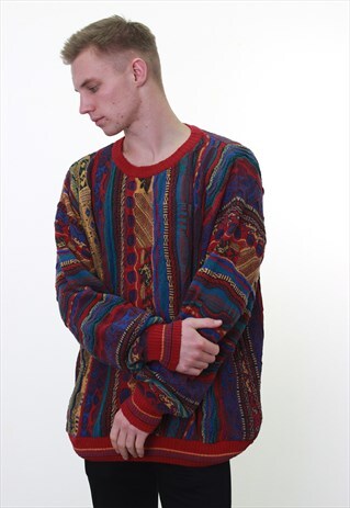 VINTAGE ROUNDTREE & YORKE 3D KNIT JUMPER