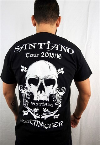 BLACK SANTIANO MERCH TEE