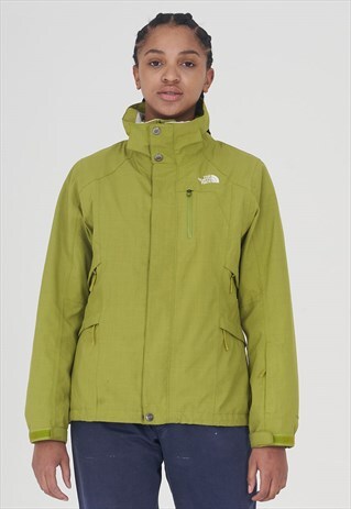 VINTAGE 90S NORTH FACE NEON GREEN PADDED SPORT JACKET