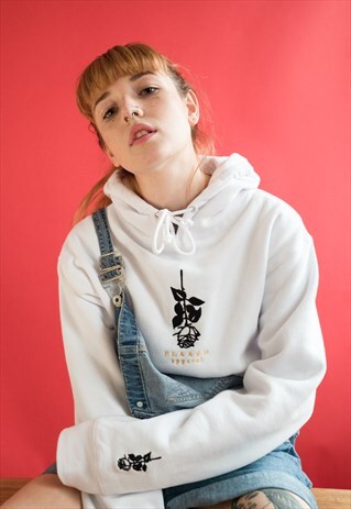 SHINKO ROSE HOODIE - WHITE