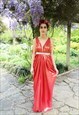 Gold Shimmering Red Valentine Dress