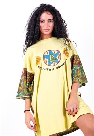 VINTAGE PATTERNED DEADSTOCK T-SHIRT T594
