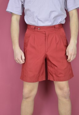 Vintage red classic cotton shorts