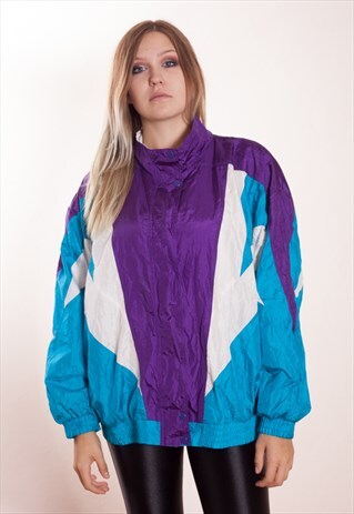 VINTAGE EARLY 90S COLOURFUL OVERSIZED TRACKSUIT