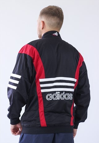 VINTAGE MENS ADIDAS BIG LOGO TRACK TOP JACKET