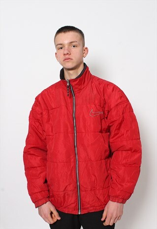 VINTAGE NIKE QUILTED REVERSIBLE JACKET