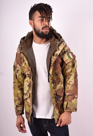 MENS VINTAGE WINDBREAKER JACKET SMALL MULTI 90'S