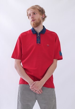 VINTAGE MENS PAUL & SHARK SMALL LOGO POLO SHIRT