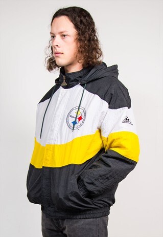 VINTAGE 90'S NFL AMERICAN FOOTBALL PITTSBURGH STEELERS COAT