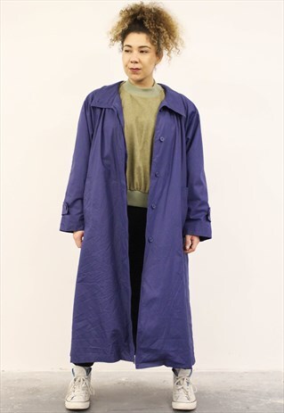 VINTAGE 1980S LONDON FOG BLUE RAIN MAC