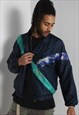 Vintage Reebok Fleece Lined Shell Jacket Multi