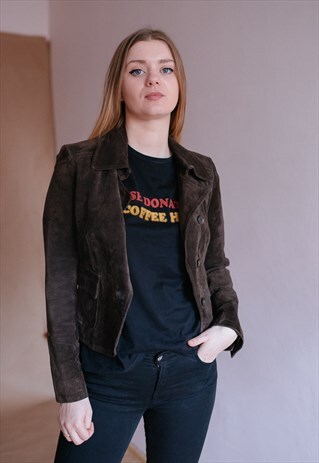 VINTAGE 70S BOHO BROWN JACKET