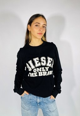 Vintage Size L Diesel Sweatshirt in Black