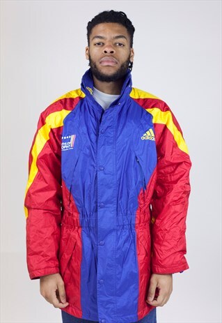 VINTAGE ADIDAS MULTICOLOUR 90'S PADDED JACKET
