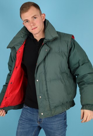 VINTAGE PUFFER JACKET IN MULTI NJ557