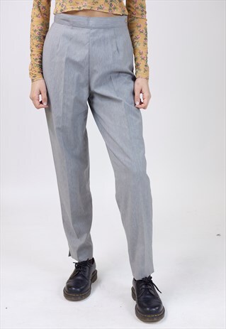 VINTAGE 90S GREY LIGHT DRESS PANTS