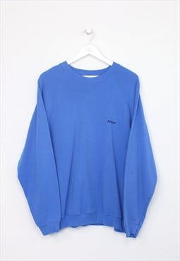 Vintage Fruit Of The Loom sweatshirt in blue. Best fits XXL