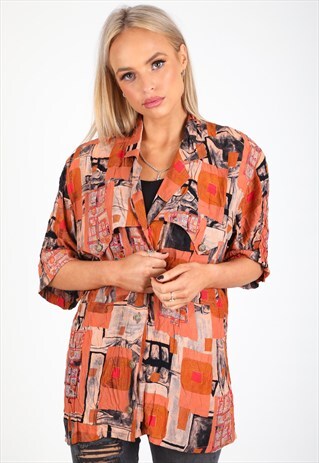 VINTAGE UNBRANDED PATTERN SHIRT S369