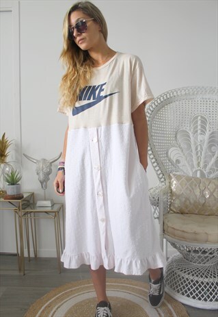 DRESS TEE-SHIRT VINTAGE PINK FABRIC