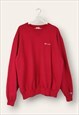 VINTAGE CHAMPION SWEATSHIRT CLASSIC 90S IN RED XXL