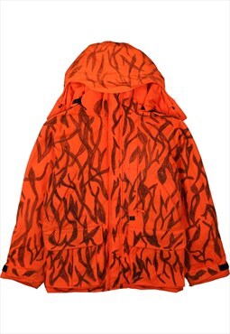 Vintage 90's Browning Hoodie Heavy Weight Full Zip Up Orange