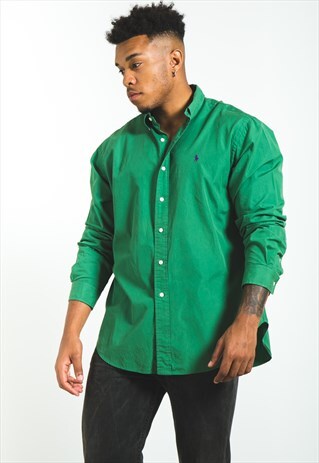 VINTAGE 80S CLASSIC POLO RALPH LAUREN SHIRT / 4952