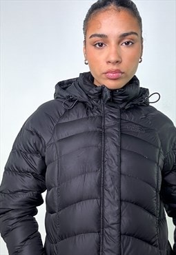 Black 90s The North Face 600 Series Long Puffer Jacket Coat