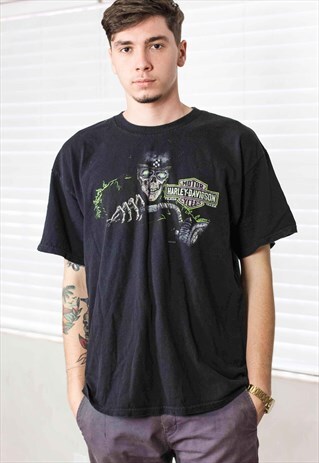 VINTAGE HARLEY-DAVIDSON CANCUN T-SHIRT LOGO 90S XL 8.1