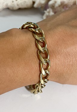 1980's Chunky Curb Chain Bracelet